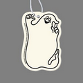 Paper Air Freshener Tag W/ Tab - Ghost